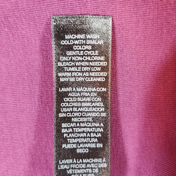 WHBM White House Black Market Sheath Dress XS Purple Short Sleeves Stretch Knit - Picture 8 of 13